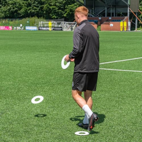 FORZA Flat Disc Ring Markers | Durable PVC Training Markers for Sports, Agility Drills & Skill Development - Pack of 10