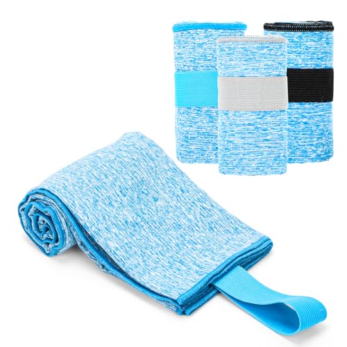 3 Pack Microfiber Gym Towel Quick Dry Sweat Towels Women Men Lightweight Running Cycling Fitness Hiking Tennis Exercise Outdoor Sports Towel(3 Pack(Blue)) - color: 3 Pack(blue)