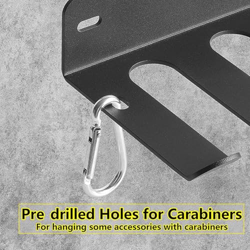 Gym Organizer Rack 8 Hook Wall Mounted Storage Hanger for Resistance Bands Barbell Jump Rope, Carbon Steel Home Gym Equipment Organizer with Anti - Slip Tilted Hooks