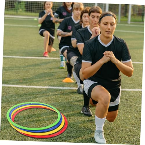 BESPORTBLE 4Pcs Soccer Agility Training Rings Portable Sensory Exercise Circles for Speed and Coordination Development Football Training