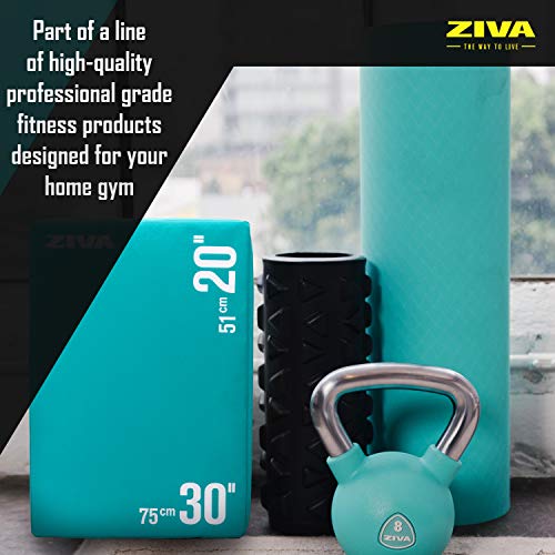 ZIVA 3-in-1 Plyo Box – Premium High-Density PE Foam or PU Wood-Foam Jump Box with Non-Slip PVC Cover – Commercial-Grade Plyometric Platform for Jump Training, Step Workouts & Home Gym (20x24x30")
