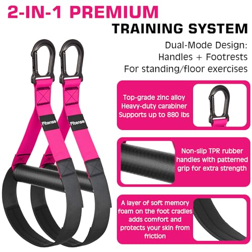 Home Resistance Training Kit, Suspension Trainer Straps with Adjustable Extension, Door Anchor, and Carry Bag – Strength Training Equipment for Full Body Bodyweight Workouts at Home or Outdoors