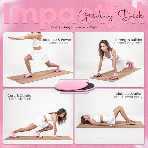 14-Piece Pink Pilates Kit for Women | Yoga Blocks | Magic Circle | Pilates Ball | Ankle Weights | 5 Resistance Bands | Pilates Sliders | At Home Pilates Kit | Beginner Pilates Equipment Set