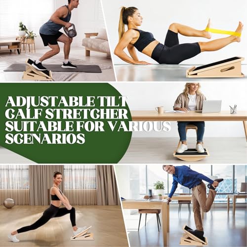 Slant Board 2-in-1 Calf Stretcher for Squats, Balance Board 500 LB