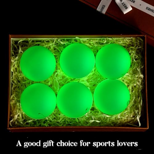 Soulchen Glow in The Dark Lacrosse Ball Official Size Night Practice Training Sport Ball for Indoor Outdoor Sports Gifts