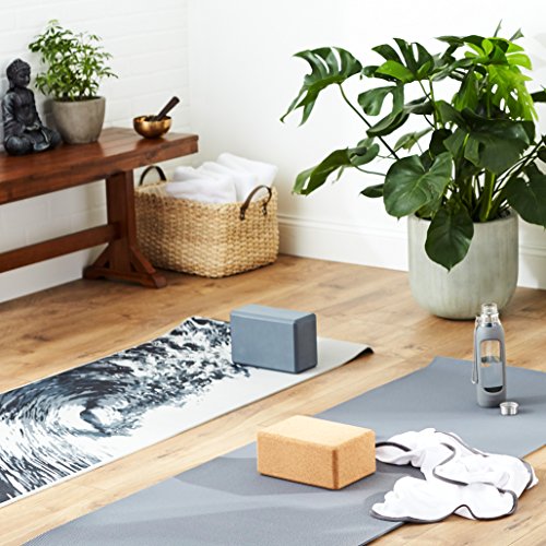 Manduka Yoga Block - Fine-Grain Block, Yoga Equipment, Home Gym Accessory, Pilates Tool, Lightweight for Travel, Extra Firm Workout Accessory with Comfortable Edges - size: 4" x 6" x 9"