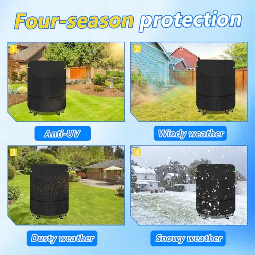 Kids Trampoline Cover, Outdoor Jumping Bed Cover,600D Oxford Waterproof Protective Cover for Round Trampoline with Fence,62.2 * 39in
