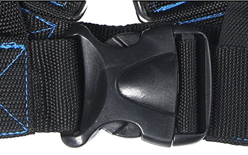 Speed Training Belt Sled Harness Resistance Band Waist Belt Agility Training Vest - color: Blue set