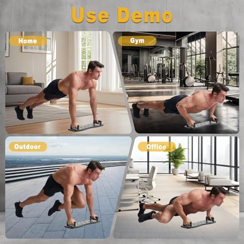 Push Up Board, Portable Pushup Board for Men, Foldable Push Up Bar 20 in 1 at Home Gym, Multifunctional Pushup Handles for Chest Muscle Exercise Strength Training Equipment