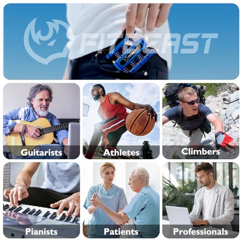 FitBeast Finger Strengthener, Finger Exerciser, Hand Exerciser for Improve Dexterity and Strength in Fingers, Hands, ForearmsโGrip Strength Trainer for Musicians, Climbers