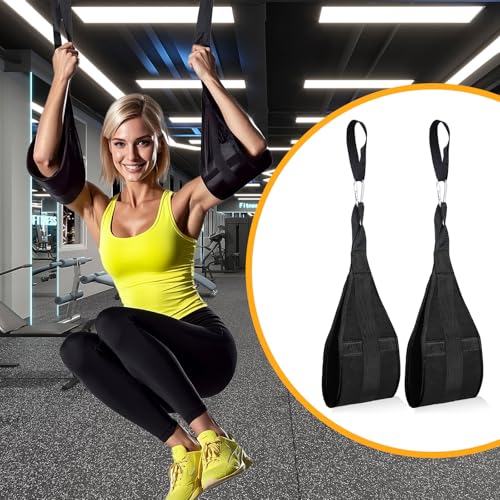 Ab Straps for Pull Up Bar: Hanging Ab Abdominal Sling Straps for Pull up Arm Workout Support for Knee and Leg Raises Training Gym & Home