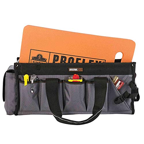 Ergodyne ProFlex 375 Kneeling Pad, Foam Knee Cushion, Water Resistant Kneeling Mat, 8" x 18" x 1,Orange, Compact