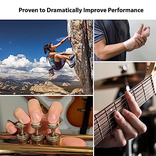 Finger Strengthener Grip, Finger Exerciser & Hand Strengthener, Workout Equipment for Musician, Rock Climbing and Therapy, Hand strengthening rehab - 2 Pack - color: Medium & Heavy