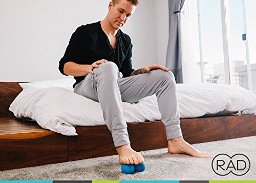 RAD Roller Stiff Peanut Massage Ball - High Density Peanut Massager - Myofascial Release for Back, Feet, Neck, Psoas - Suboccipital Release Device, Thoracic Spine Roller Balls
