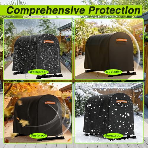 EVRBUL Dumbbell Weight Rack Cover Waterproof Dustproof Compatible with Home Gym Dumbbell Set Brackets (40” L x 25” W x 35” H)