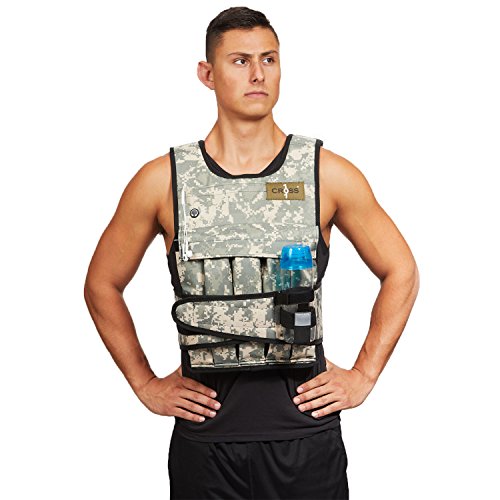 CROSS101 20LBS - 140LBS Adjustable Weighted Vest With Shoulder Pads Option for Men and Women - size: 60LBS WITH SHOULDER PADS