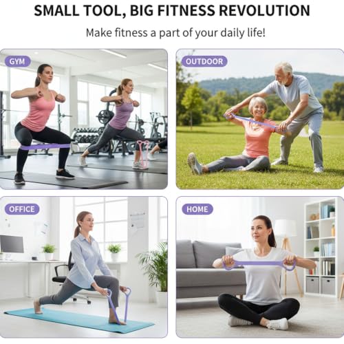 Figure 8 Exercise Bands for Women Men, 3 Pcs Resistance Bands