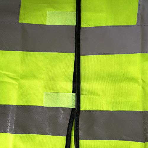 zojo High Visibility Reflective Safety Vest Bulk 10 Pack - color: Neon Yellow