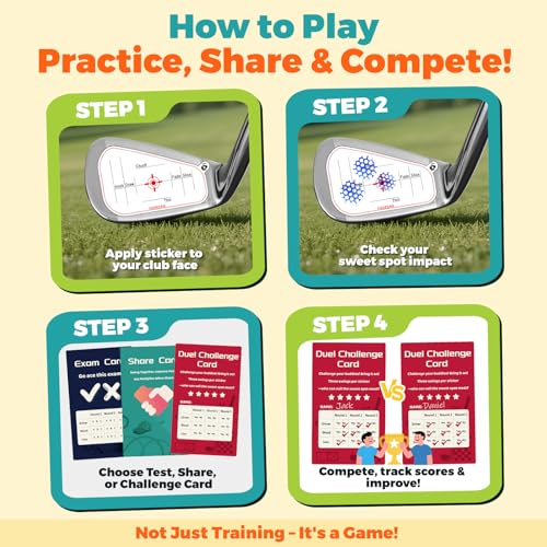 Golf Impact Tape, Golf Training Aid for Instant Impact Feedback - style: 150PC-Right-Handed Stickers