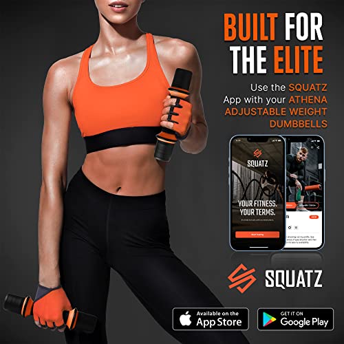 Squatz Adjustable Dumbbell Set 70-140LB Adjustable Dumbbells For Home Gym, Anti-Slip Handle With Heavy‑Duty Plates, Exercise Fitness Dumbbells For Home Gym Strength & Weight Training - size: 7 lbs Adjustable