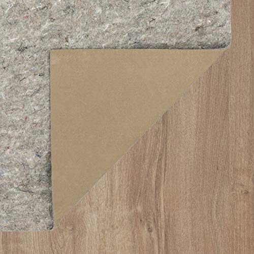 Mohawk Home Non Slip Rug Pad 5' x 8'- 1/4" Thick Felt + Latex Rubber Gripper - Dual Surface Cushion for Hardwood, Carpet, Tile Floors, Made in USA - size: 5' x 8' (Rectangular), style: 1/4 Inch Dual Surface Rug Pad