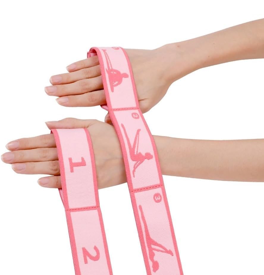 Multi-Loop Stretch Band - Yoga, Pilates, Ballet, and Physical Therapy Stretching Strap for Flexibility, Leg Stretching, and Exercise - Durable Stretching Equipment