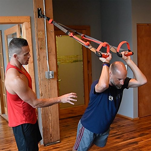 Lifeline Jungle Gym Fitness Suspension Systems and Resistance Training Metal Mounts , Black