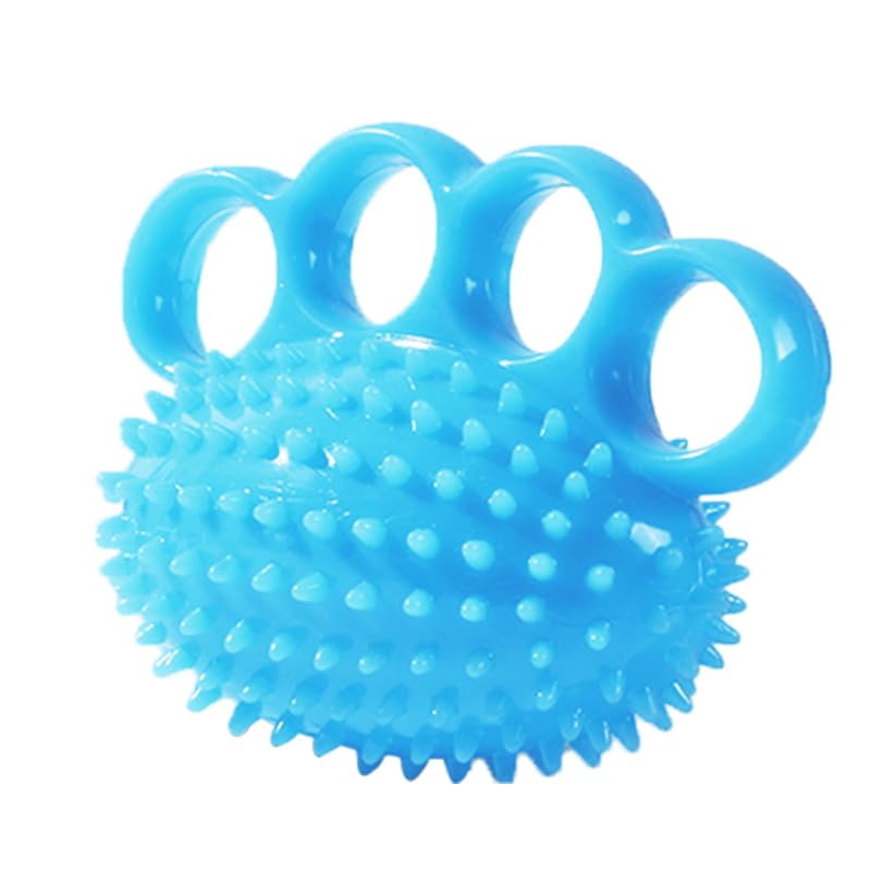 Hand Exerciser Ball and Finger Stretcher, Hand Grip Strengthener Trainer, Squeeze Balls, Wrist Pain Relief (Blue) - color: Blue