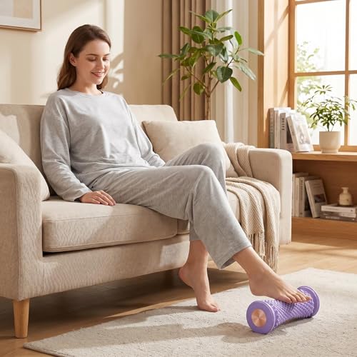 Foot Roller for Plantar Fasciitis Relief – Honeycomb Massage Stick for Arch & Heel Discomfort, Deep Tissue Muscle Recovery Tool for Runners Athletes Yoga