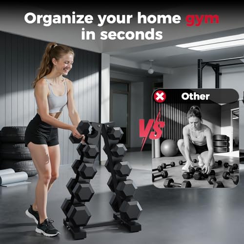 Dumbbell Rack Stand Only, Weight Rack for Dumbbells Compact A-Frame Home Gym Space Saver, 480/800 LBS Weight Capacity