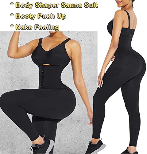 JGS1996 Plus Size Shapewear Tummy Control Leggings for Women High Waisted Compression Corset Waist Trainer Pants Body Shaper