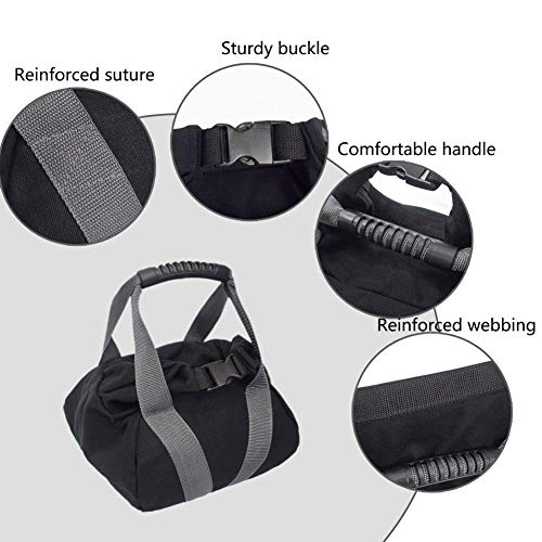 2 Pcs Adjustable Canvas-Kettlebell-Sandbag wtih Handle for Training Home Training, Yoga, Fitness