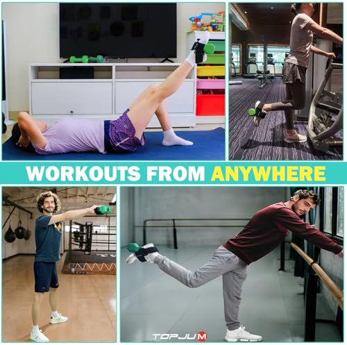Original Dumbbell Foot Attachment, Tibialis Trainer, Adjustable Ankle Weights, Ankle Straps for Weight Lifting, Leg Workouts at Home for Hip, Shin Splint, Hamstring Curls, Leg extensions, Kettlebell Converstion Tool