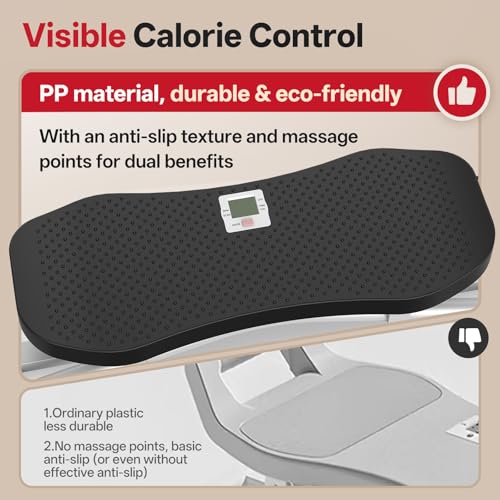 PASYOU Balance Board for Adults, Rock Stepper for Exercise at Home, Simulate Ski Machine with Resistance Band & LCD Display, 330lbs Weight Capacity, Ski Balance Trainer for Full Body