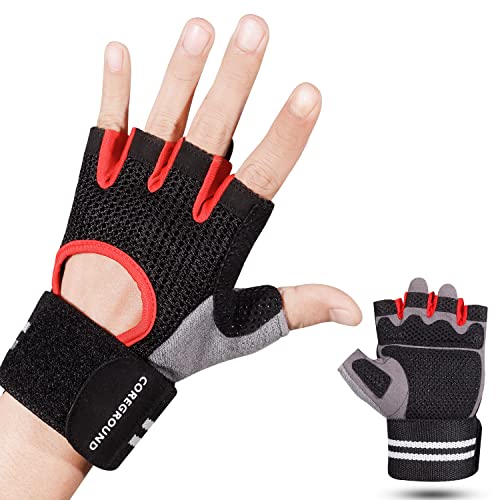 2026 Upgraded Workout Gloves with Wrist Wrap Support Full Palm Protection and Extra Grip for Exercise, Gym, Weightlifting