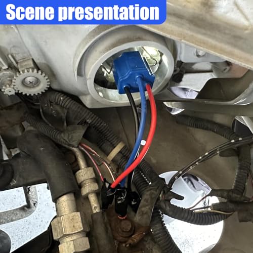 YoRise H4 HB2 9003 Car Wiring Harness Headlight Connector Plug, 16AWG Ceramic Socket Connector, Heavy Duty Car Wiring Harness Replacement for Fog Lights, Headlights, H4 Relay Harnesses (2PCS)