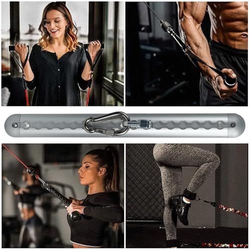 Adjustable Resistance Band Wall Anchor Set, Wall Mount Workout Anchors with Rails and Cars for Exercise Bands & Suspension Straps & Body Weight Straps & Strength Training & Home Workouts