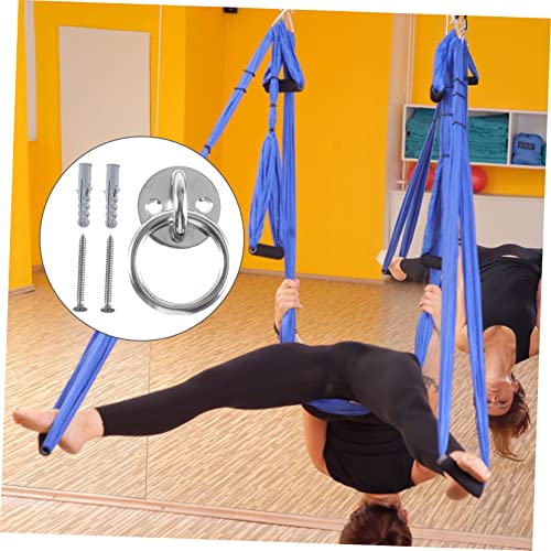 SUPVOX 2 Sets Fixed Disk Ceiling Anchor Suspension Trainer Bracket Wall Mount Suspension Fixed Gadget Yoga