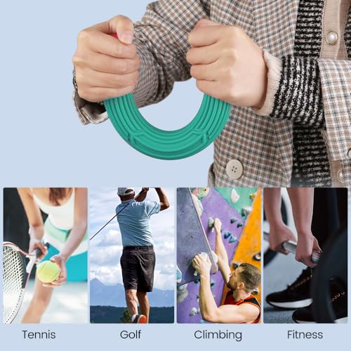 Inspack Flex Tennis Elbow Therapy Bar, Flexbar Treatment, Grip Strength Trainer, Therabars Flex Bars Physical Tendonitis, Wrist, Pain Relief, Forearm Strengthener Hand Exercise, Resistance Twist 25lb 15lb 10lb - color: Green_15LB