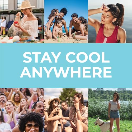 SHAKEitCOOL Extended Size Cooling Towel β Be Cool in Style - Heat Relief, Soft, Lightweight, Sun Protection, Easy Clean - Perfect for Biking, Hiking, Running, Yoga, Golf, Gardening - Golf M - color: Golf
