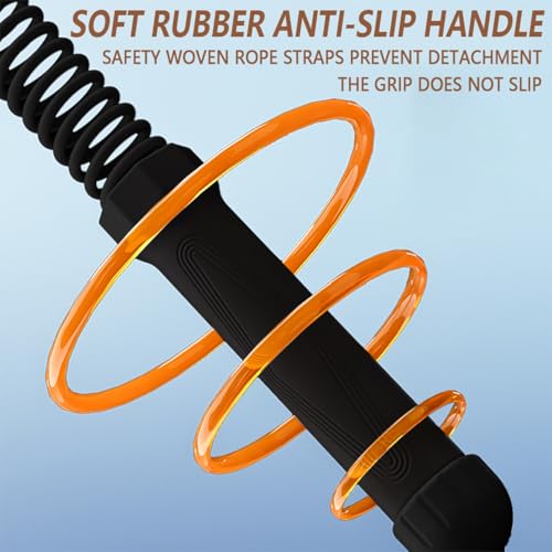 Portable Ropeless Battle Ropes for Home Gym, 2 Sticks Cordless Training Rope for Low-Impact Cardio Training