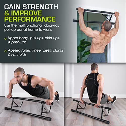 ProsourceFit Pull Up Bar for Multi Use Fitness & Home Gym Exercise - style: Foldable