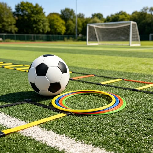 8pcs 12 Inch Agility Rings - Speed Training Hurdles - Plastic Circle 30cm Jumping Hoops for Gymnastics Sports Football Soccer Practice