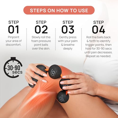 PRIMEKINETIX MyoBalls Foam Roller - Foam Rollers for Muscles, Enhanced Mobility, Deep Tissue & Full Body Massage, Trigger Point Therapy, for Athletes & Active Lifestyles, 1 Set of 5 Balls, Black - size: MyoBalls Pro 5