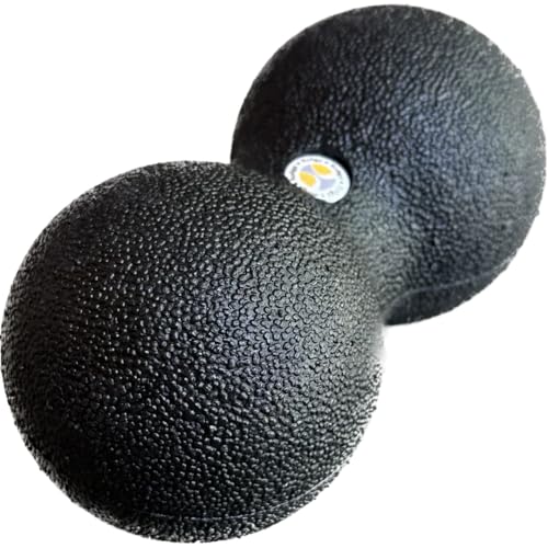 Peanut - The Better Peanut Ball Roller for Deep Tissue Massage, Mobility, Physical Therapy, Double Lacrosse Ball Massage, Back Pain, Myofascial Release, Muscle Knots, Suboccipital, & Acupoint - size: Small - 8x16cm