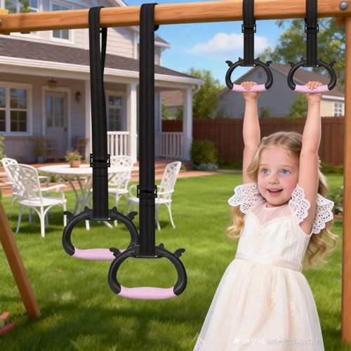 New Professional Gymnastic Rings,Both for Adults and Kids,Support 550 LBS,Home Fitness Equipment,Indoor and Outdoor Pull-up Bar for Stretching and Height Increase,with Adjustable Straps