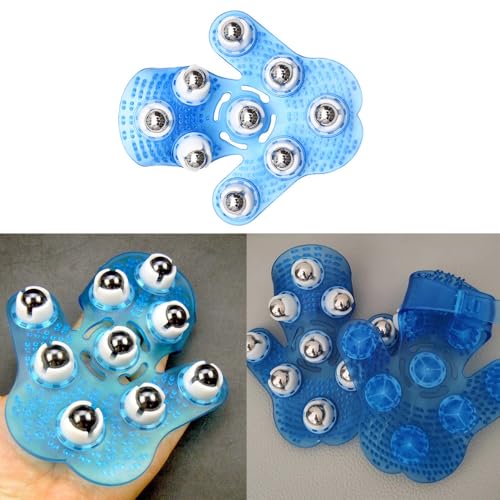 Manual Massage Ball Roller Small Handheld Massage Therapy and Relax Tool Body Massager Gloves Leg Massage Tools for Muscle Tension Relief Neck Back Joint Shoulder Foot Hand Thigh Tummy Butt