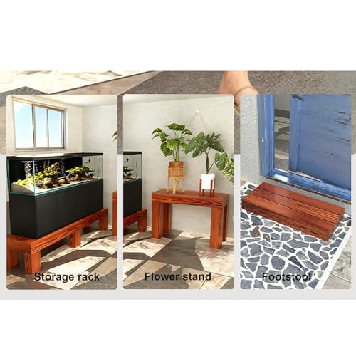 Step Bed Platform for Adults and the Elderly, Solid Wood Mobility Stepping Stools, Non-Slip Prefab Porch Steps for Outdoor Use(60 * 30 * 11.5cm)