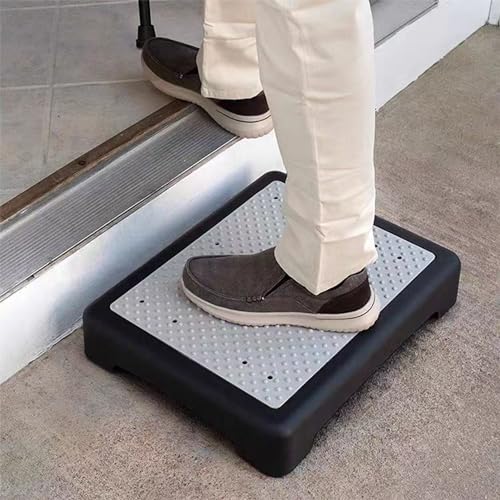 3.7 in Height One Step Stool for Adults Elderly Seniors, Non-Slip Portable Mobility Platform Step Riser for High Beds,Bathroom,Bedroom,Kitchen,Bedside,Kids Support