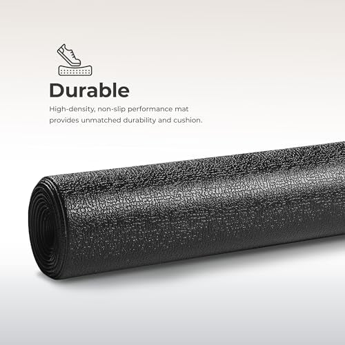 Sunny Health & Fitness Equipment Mats, Home Gym Floor Protection, 4 Sizes - style: Medium 79”